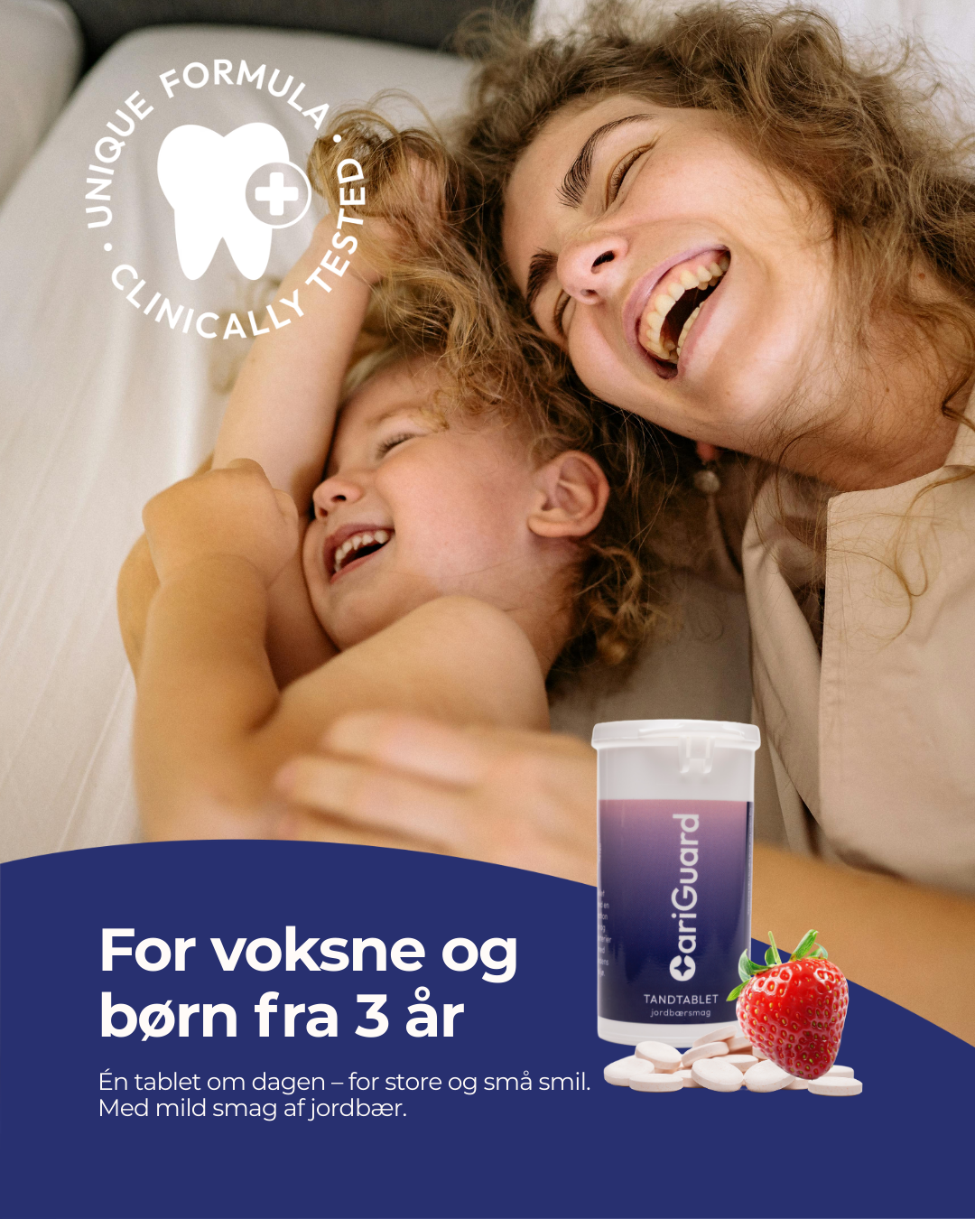 Tandtablet med mælkesyrebakterier samt L-arginin til tænder og mund – CariGuard (30stk)